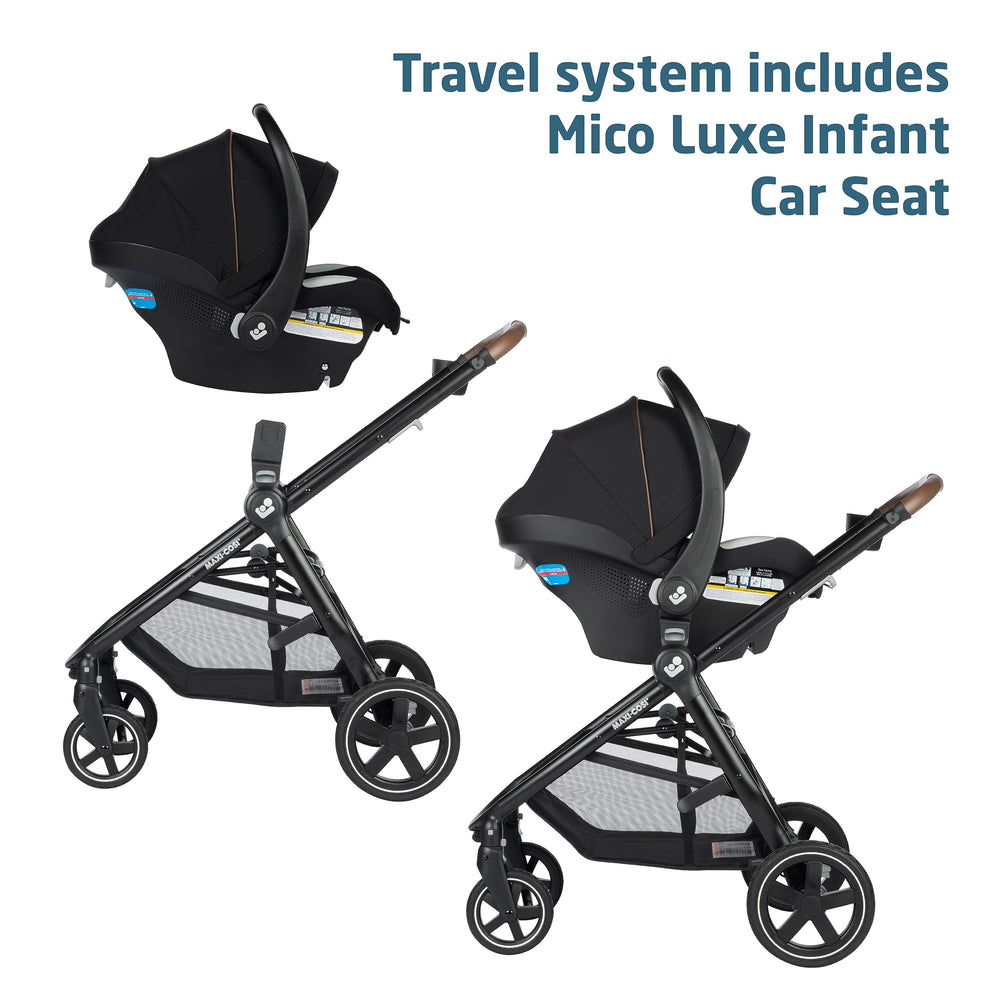 Maxi-Cosi Zelia Luxe improved internal wheel mechanism for smooth strolls.