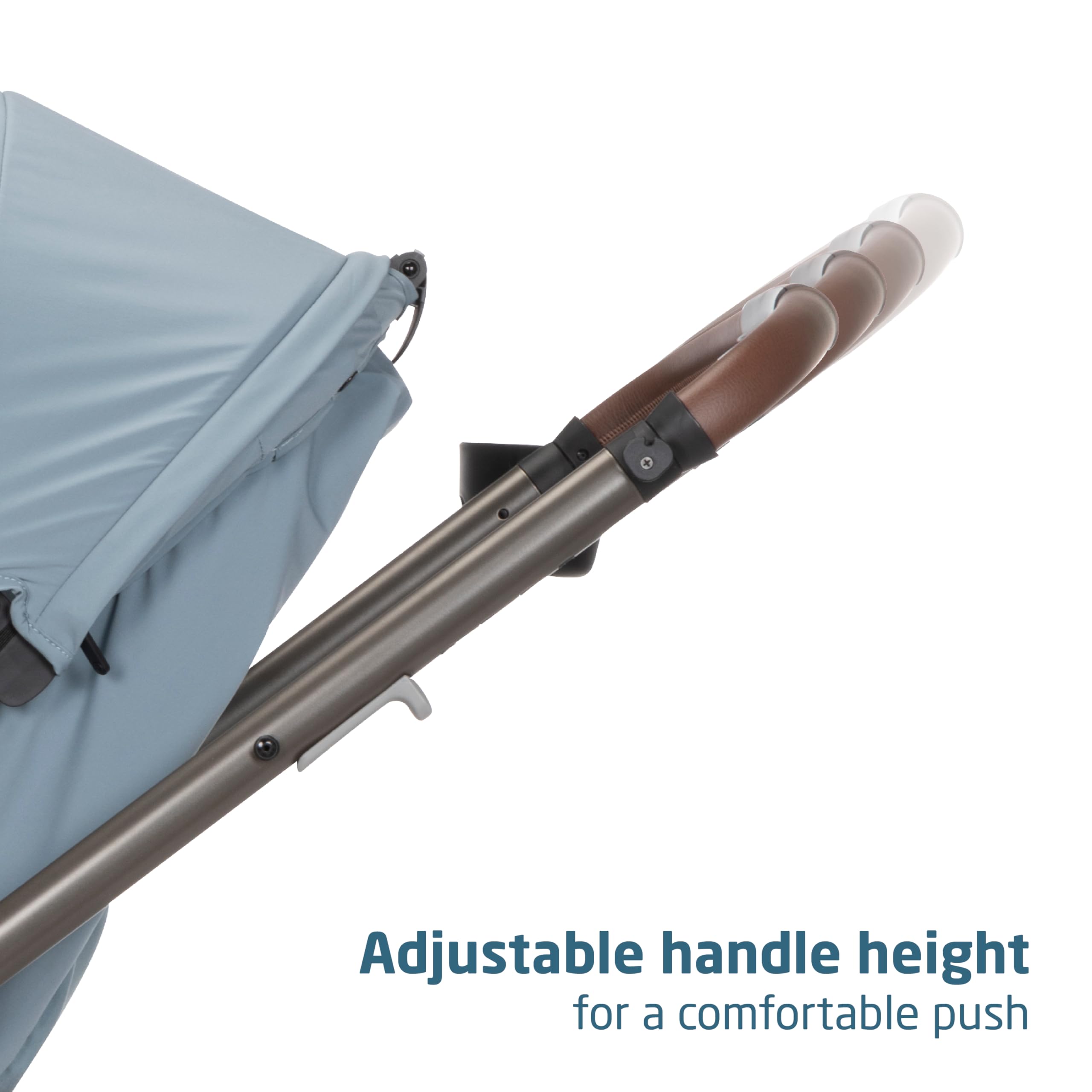 Maxi-Cosi Zelia Luxe vegan leather handle adds premium comfort