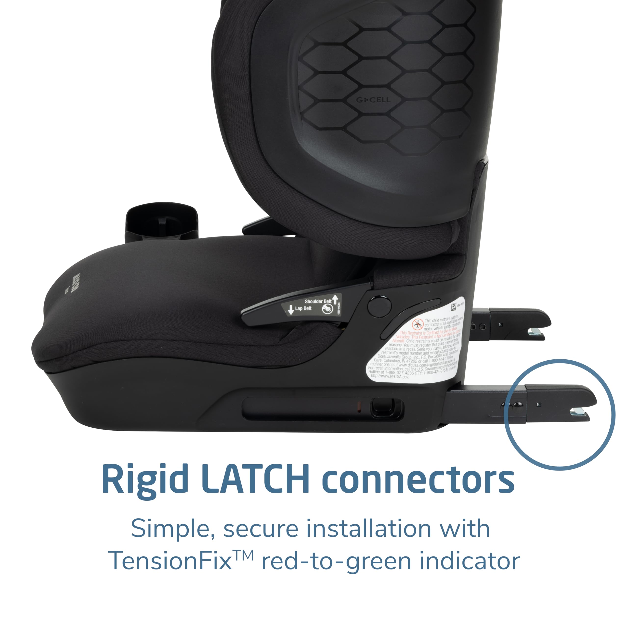 Maxi-Cosi Tanza seat pad is machine-washable for quick cleanup.