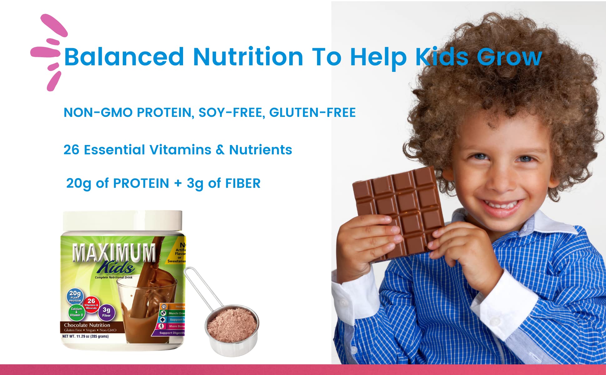 Maximum Kids at table ready-to-eat snack highlight convenient school-day nutrition.