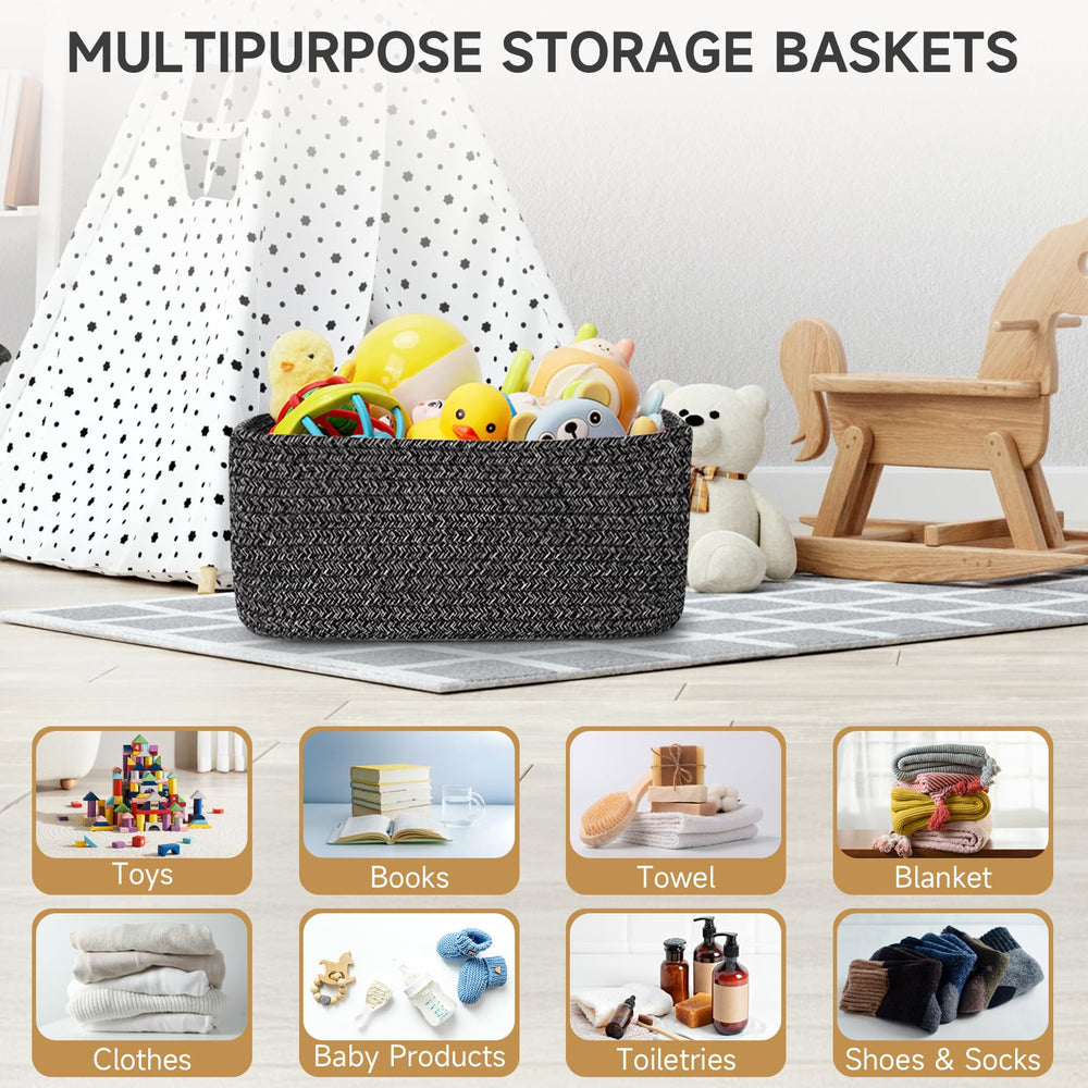 Maxuni cube-storage basket stacked for closet organization and space efficiency.
