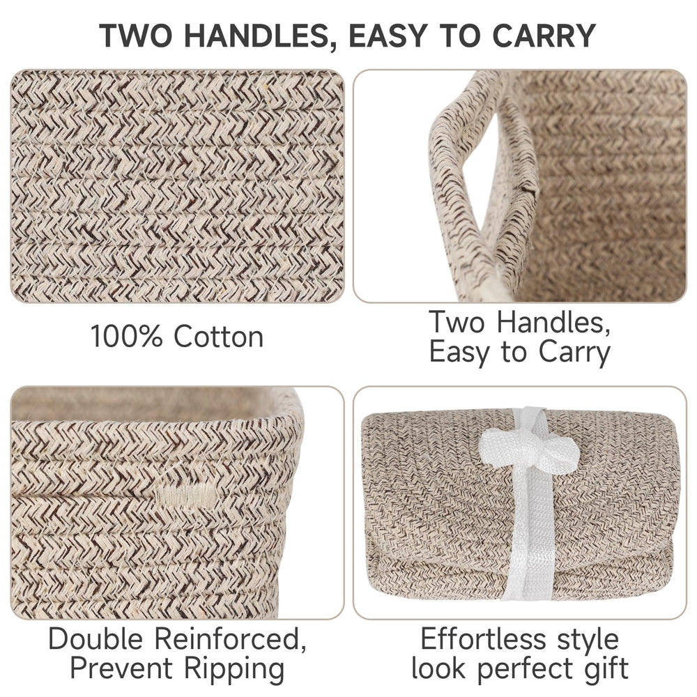 Maxuni basket dimension 13.7 x 7.1 x 6.7 inches for versatile storage.