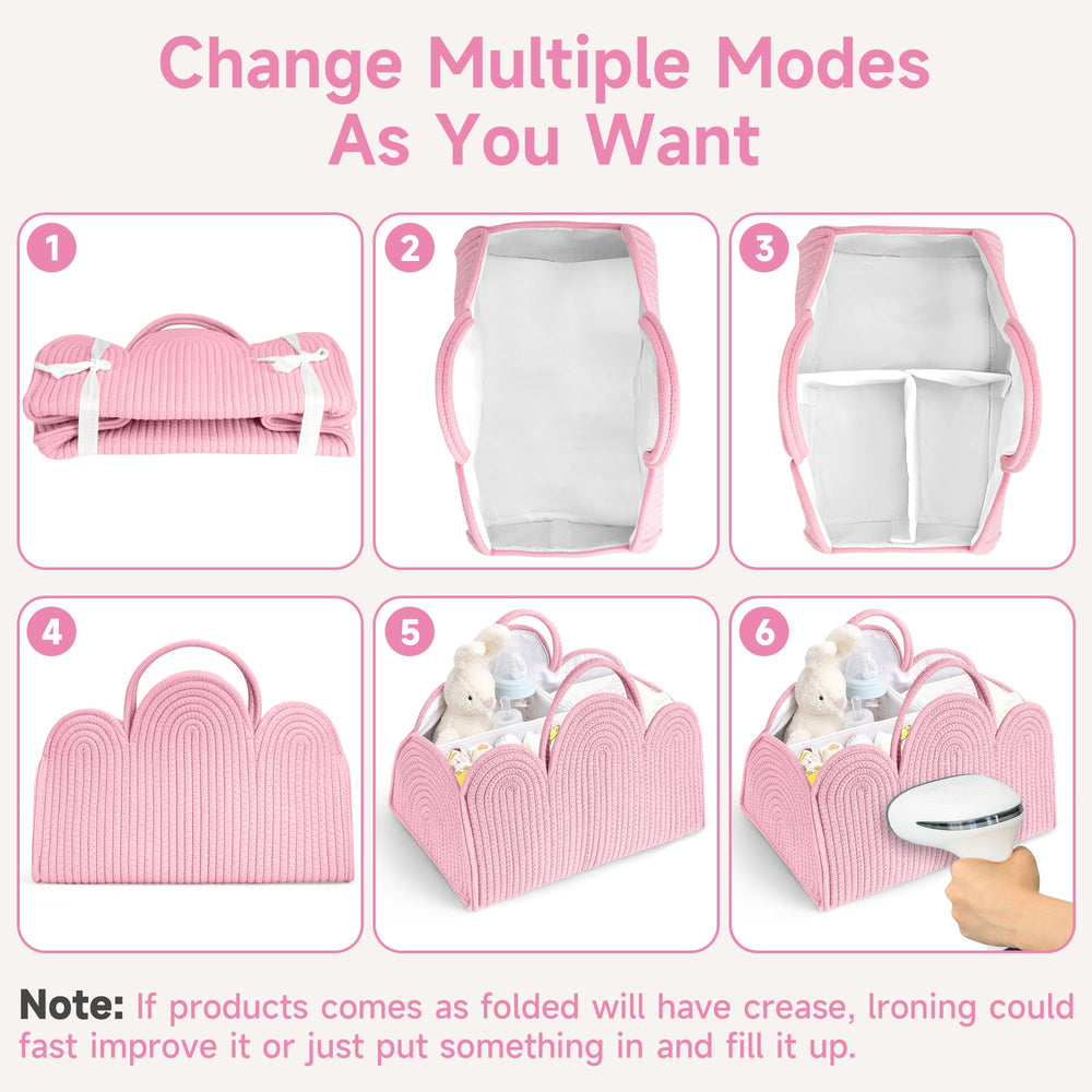 Maxuni diaper basket organizer gift-ready presentation