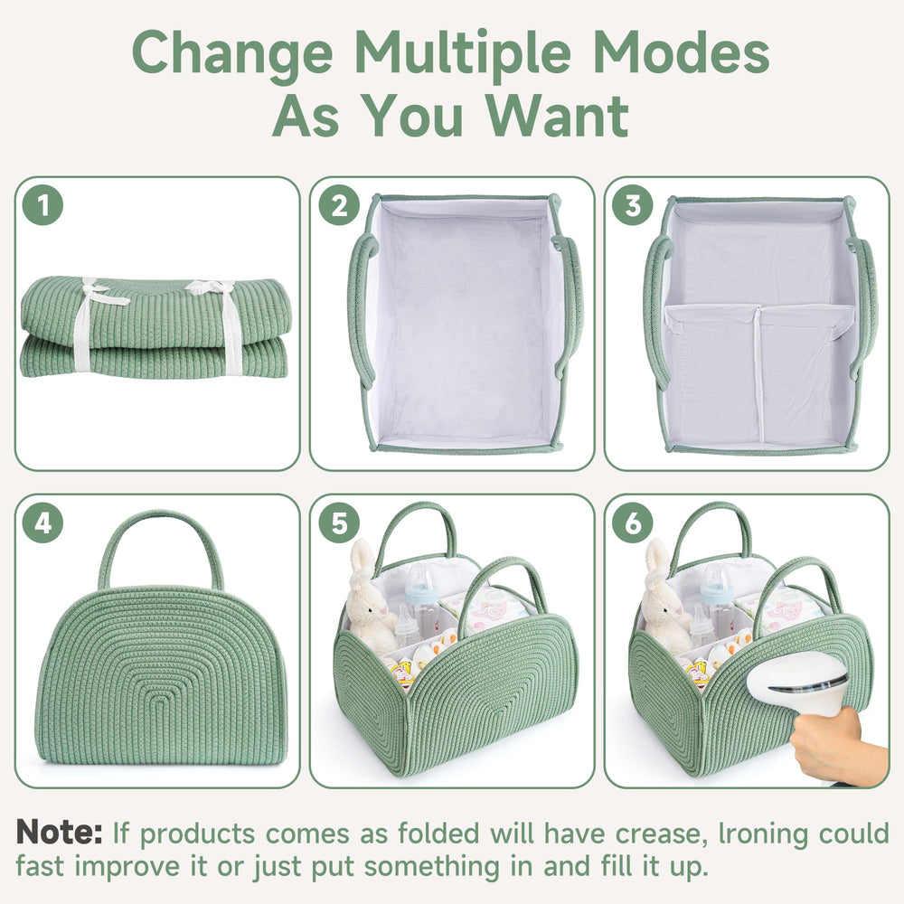 Maxuni diaper caddy fits changing tables for tidy baby care.