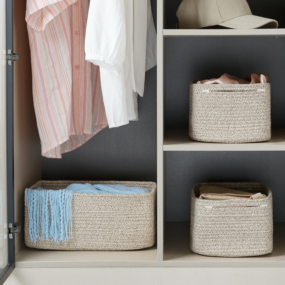 Maxuni gift-basket idea using soft rope bins for baby showers