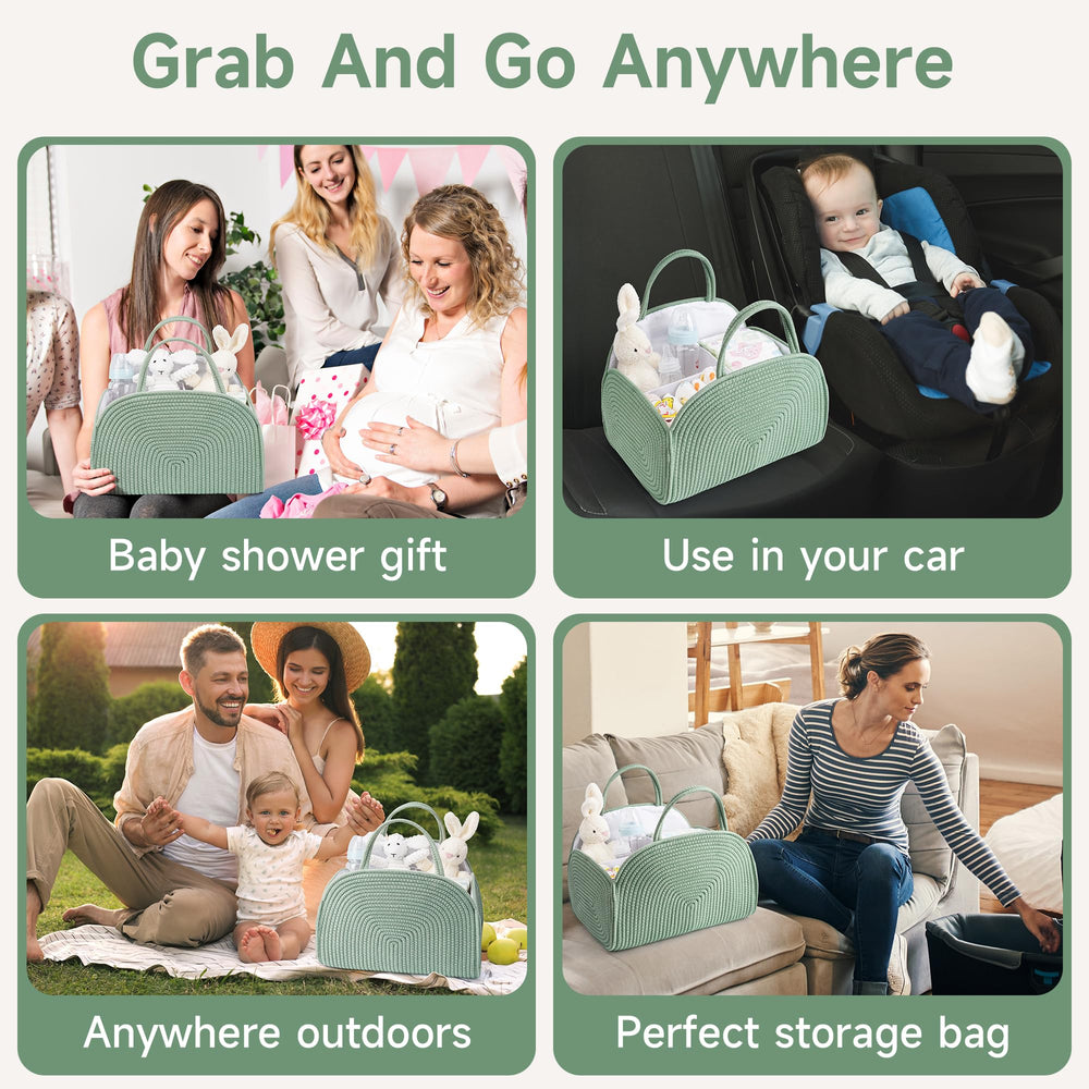 Maxuni diaper caddy makes a thoughtful baby shower gift for new parents.
