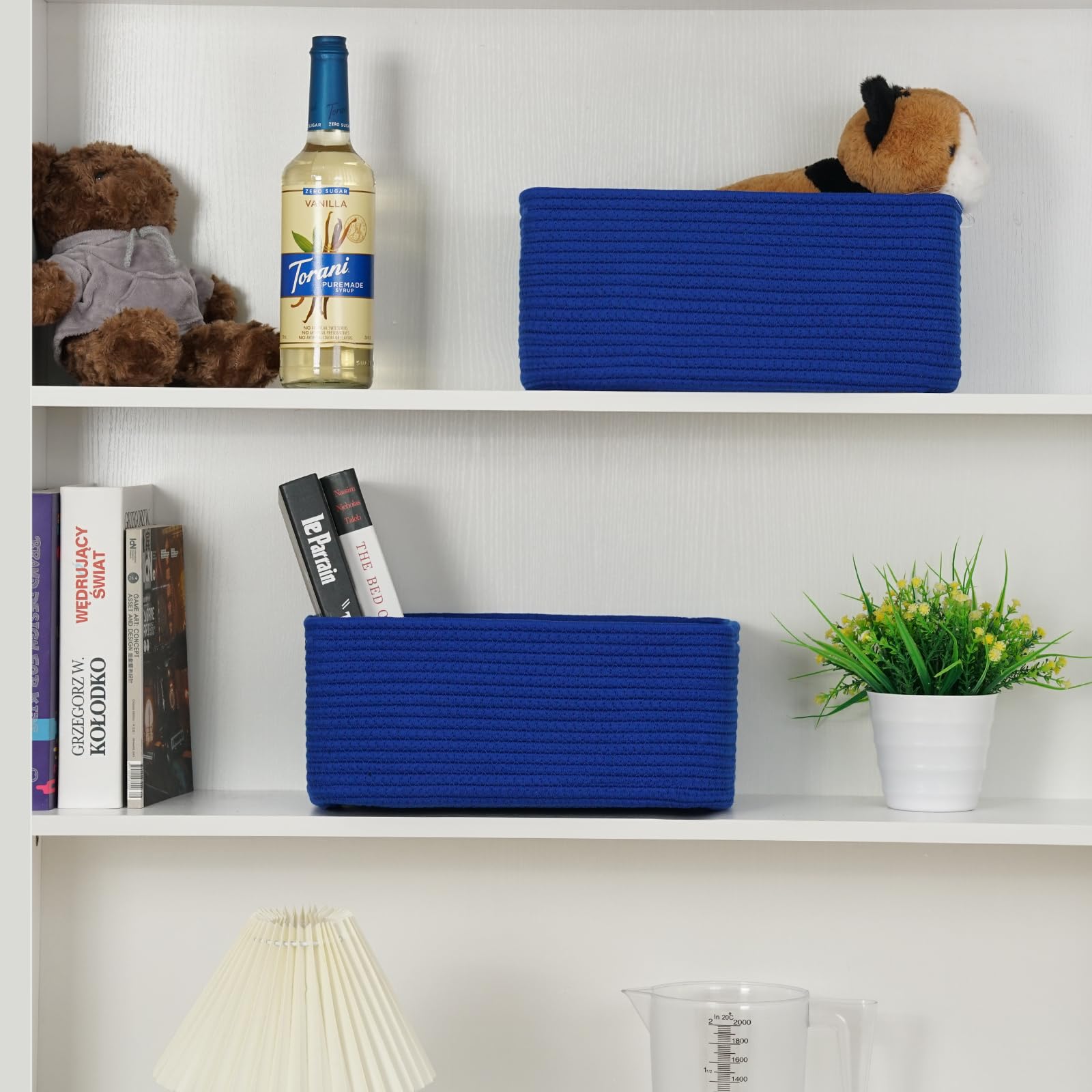 Maxuni hidden-handles design highlights easy pull from shelves and tidy storage