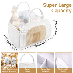 Maxuni nursery organizer detachable dividers demonstrates four-section customization.
