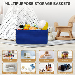 Maxuni nursery playroom storage basket on a shelf