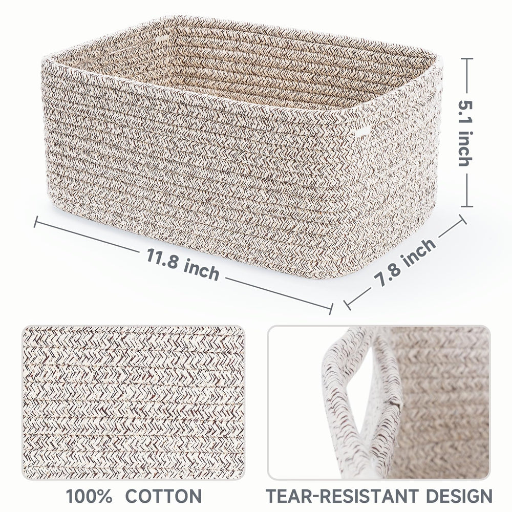 Maxuni rope basket handles close-up showing reinforced hidden handles