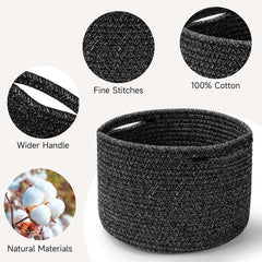 Maxuni rope basket with hidden handles demonstrates durable carrying for heavier items