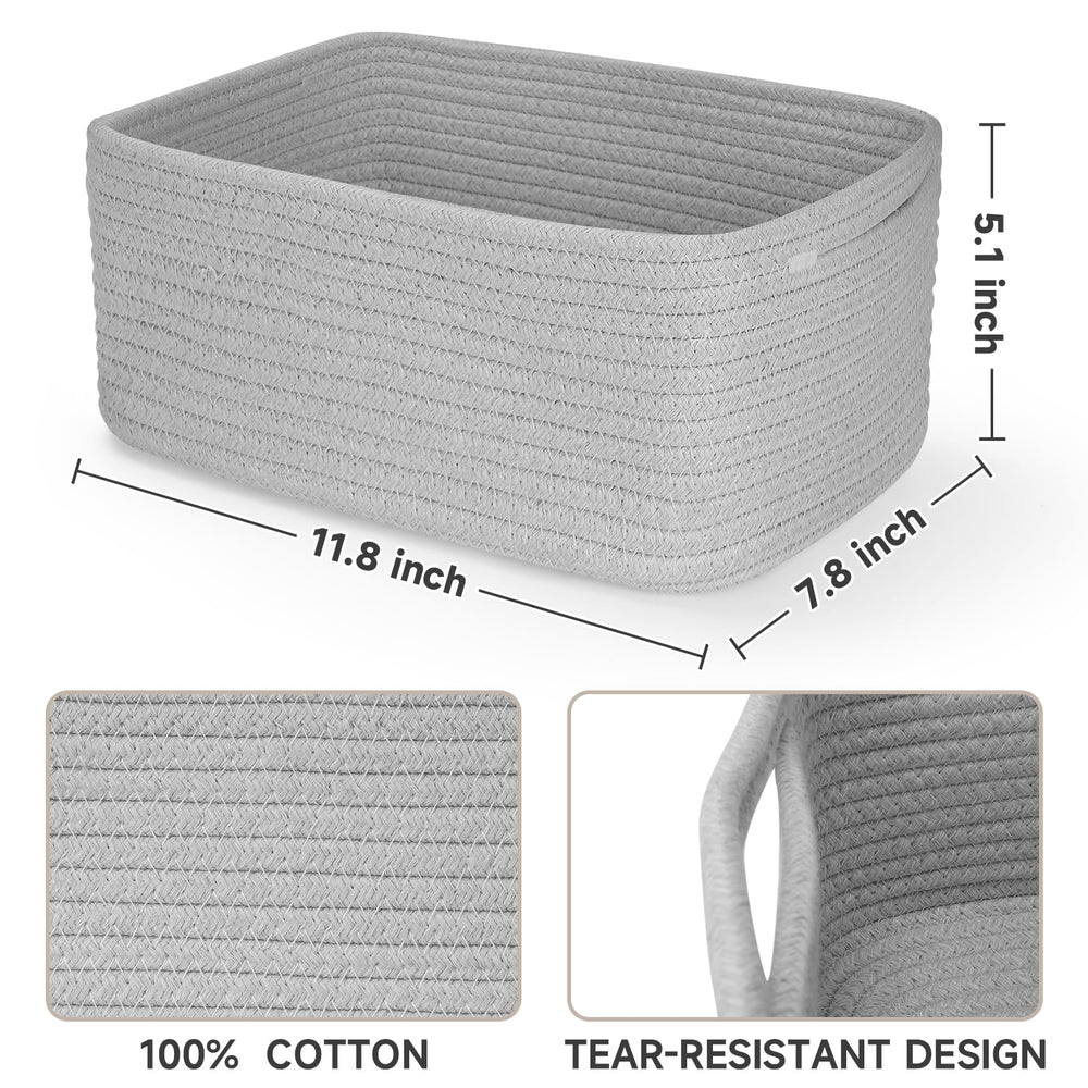Maxuni rope basket soft-durable texture suitable for baby storage.