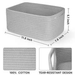 Maxuni rope basket soft-durable texture suitable for baby storage.