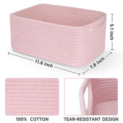 Maxuni shelf baskets hidden-handles close-up demonstrates easy carrying and versatile gift storage