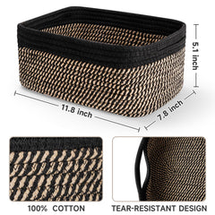 Maxuni shelf baskets soft cotton rope close-up showing gentle texture ideal for nurseries