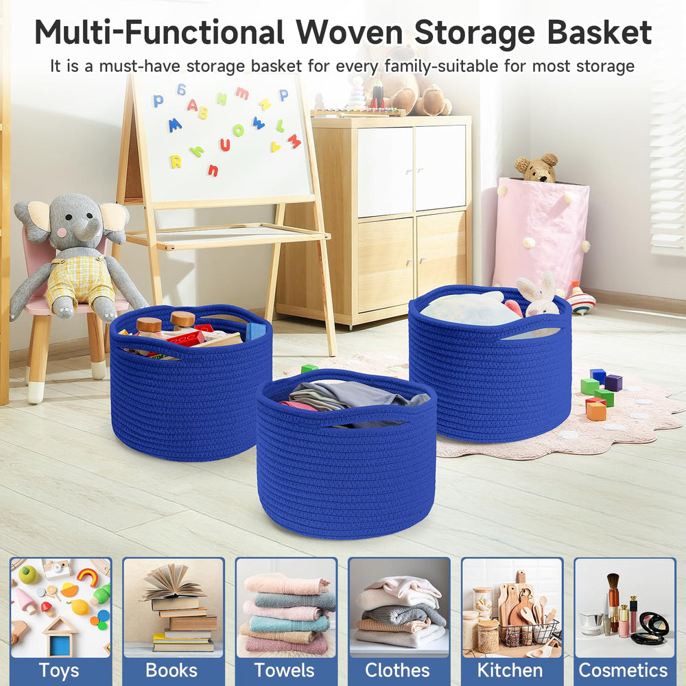 Maxuni small rope baskets folded packaging to quick reshape