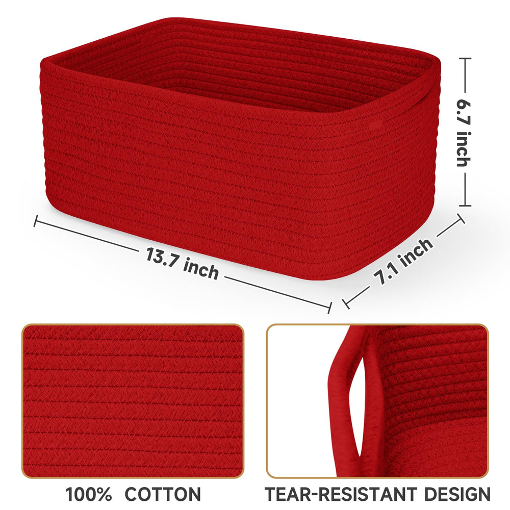 Maxuni soft-durable rope basket emphasizes safe, edge-free use in nurseries