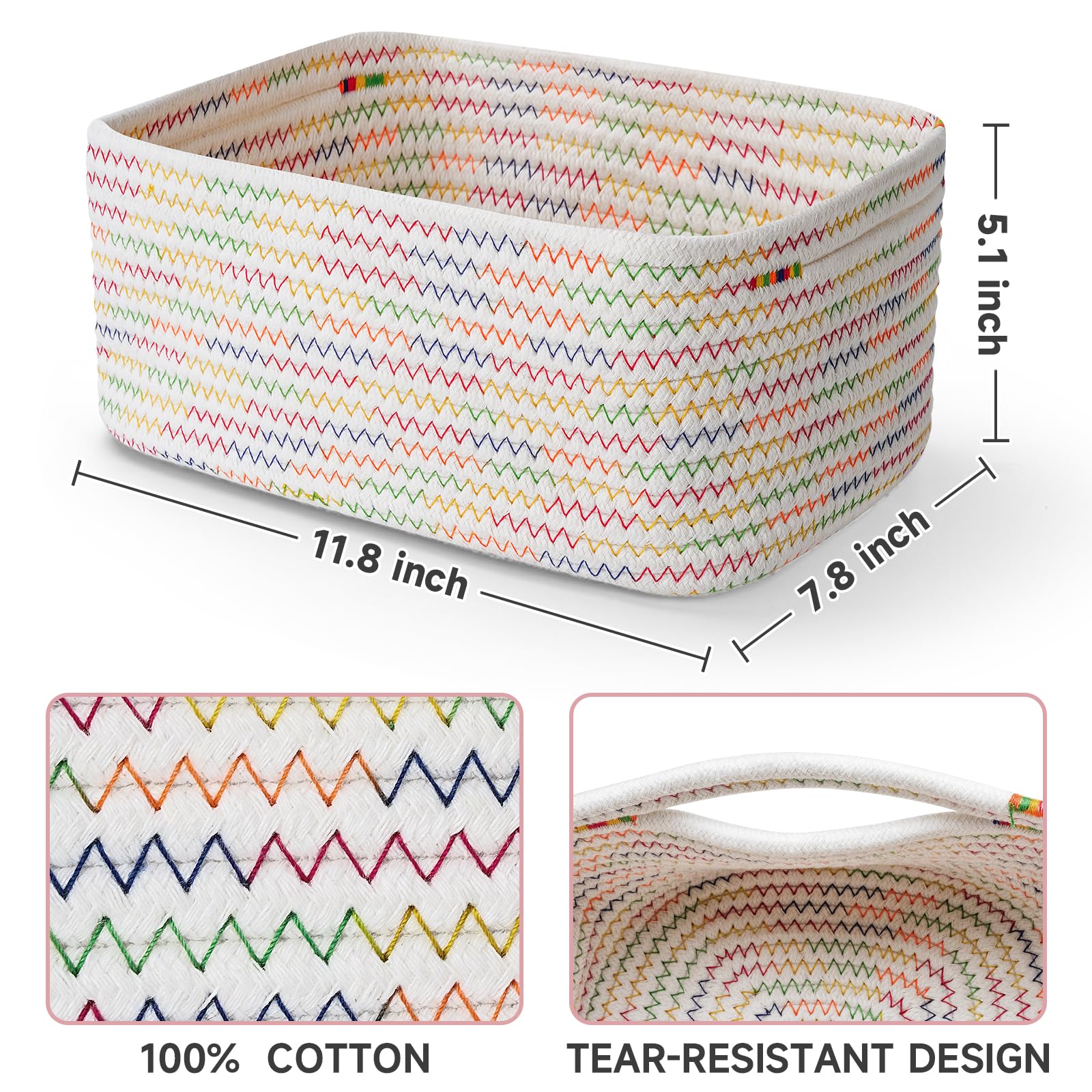 Closeup of Maxuni woven cotton rope texture highlighting soft, durable material