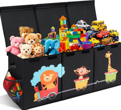Maxuni XL Toy Box lid-close dustproof feature keeps toys dust-free and rooms neater.