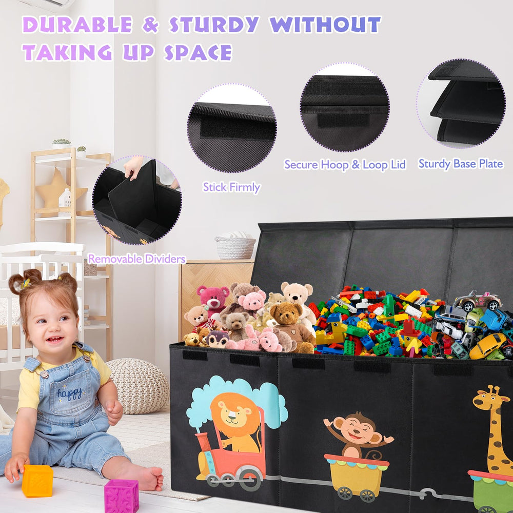 Maxuni XL Toy Box side mesh pockets provide quick access to essentials.