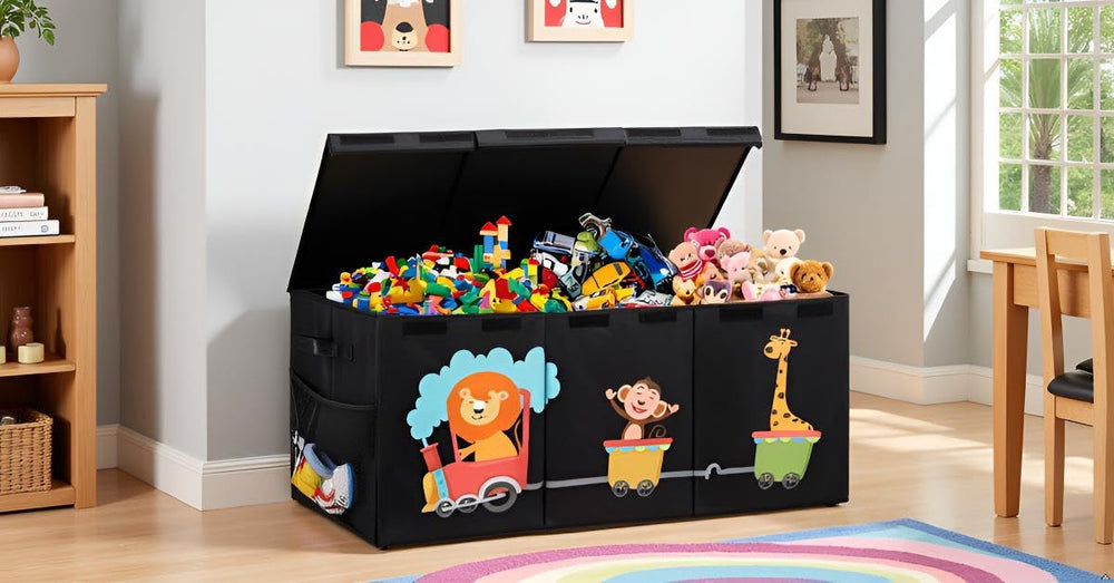 Maxuni XL Toy Box Oxford fabric durability ensures long-lasting playroom organization.