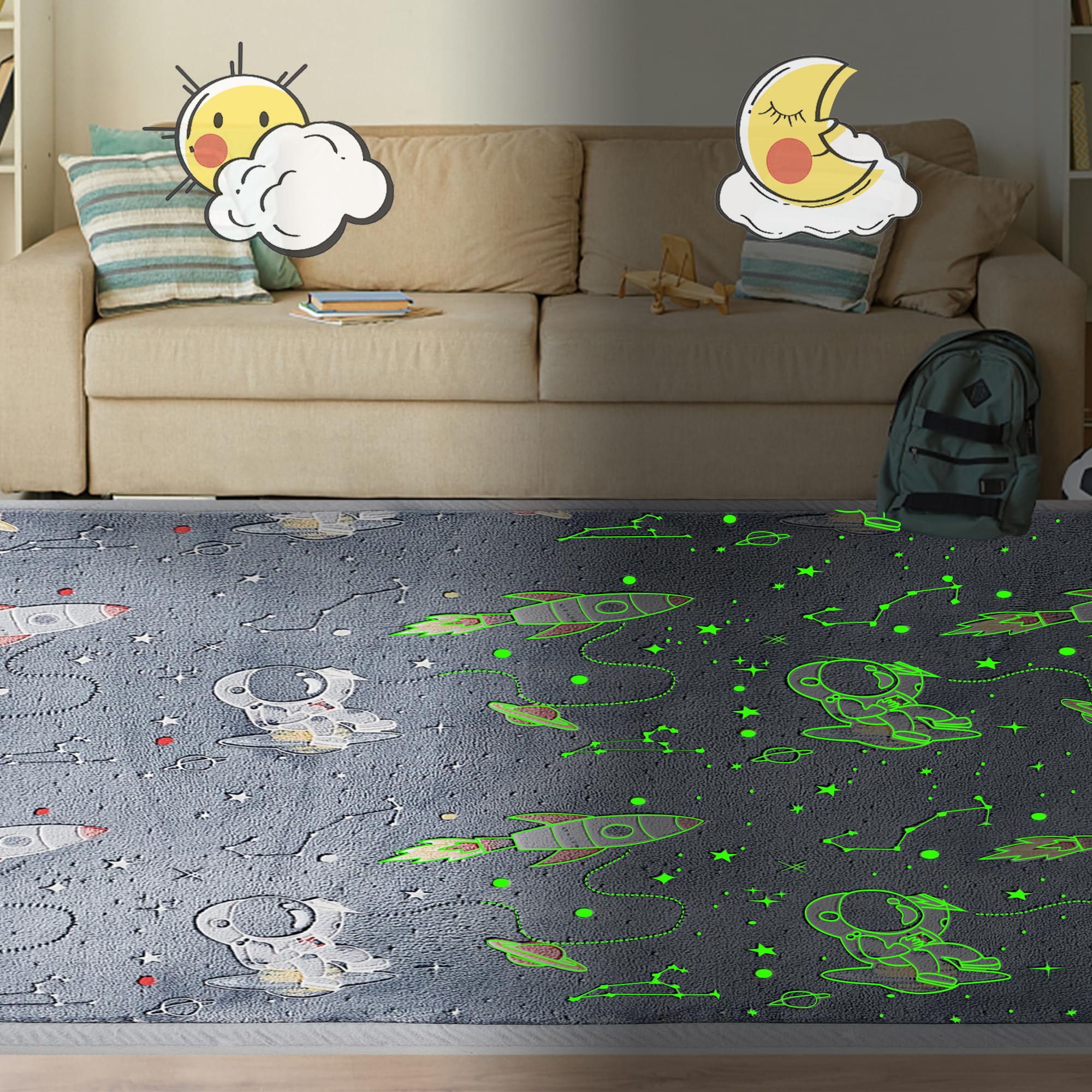 MAXYOYO Baby Play Mat 3x5 ft size fits living rooms.