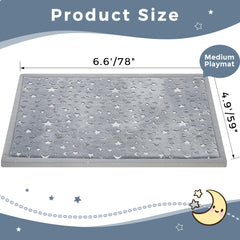 MAXYOYO Baby Play Mat memory foam layer demonstrates cushioned comfort for tummy time