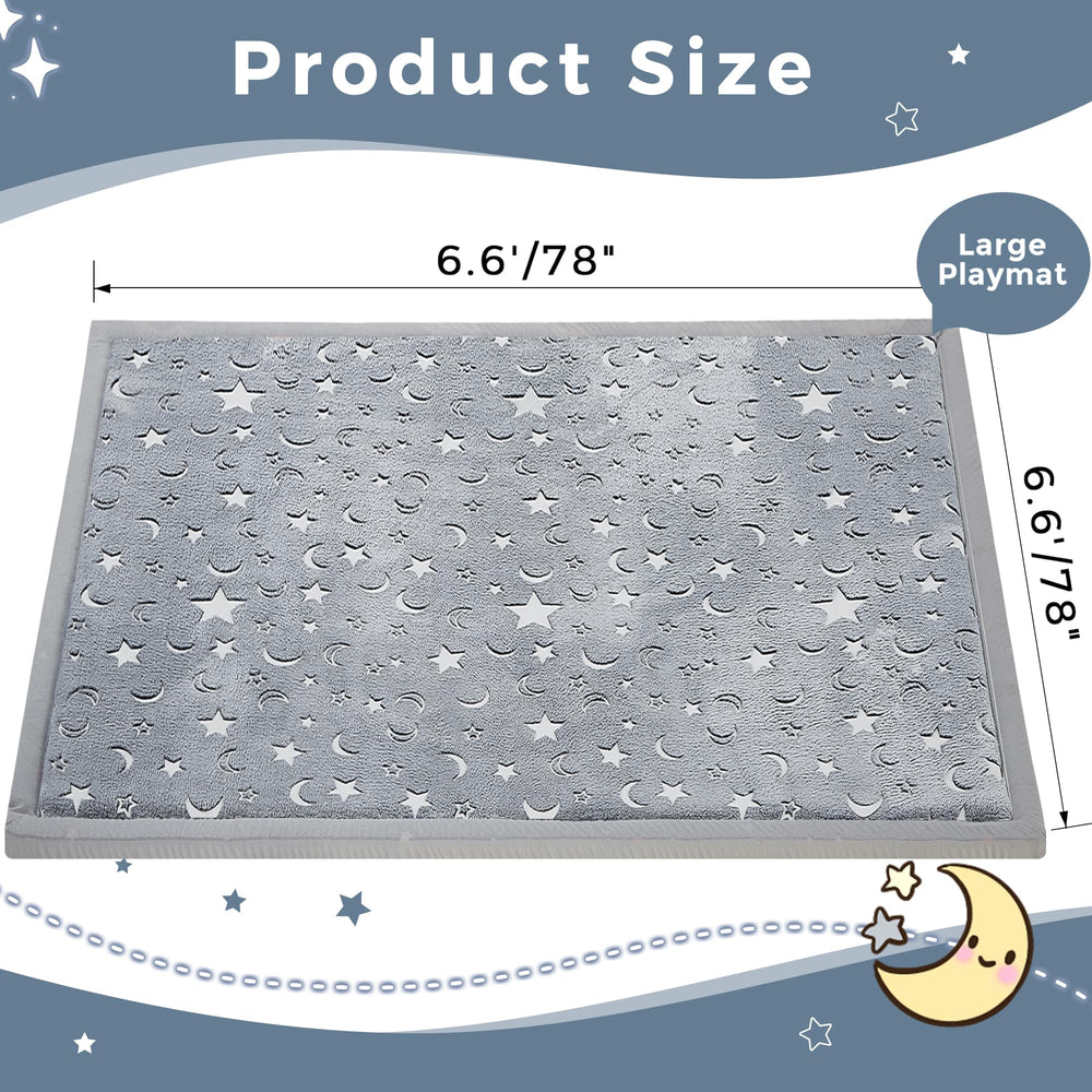 MAXYOYO baby play mat memory foam padding 3cm cushions joints during play