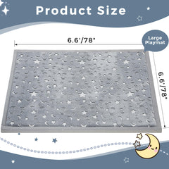 MAXYOYO baby play mat memory foam padding 3cm cushions joints during play