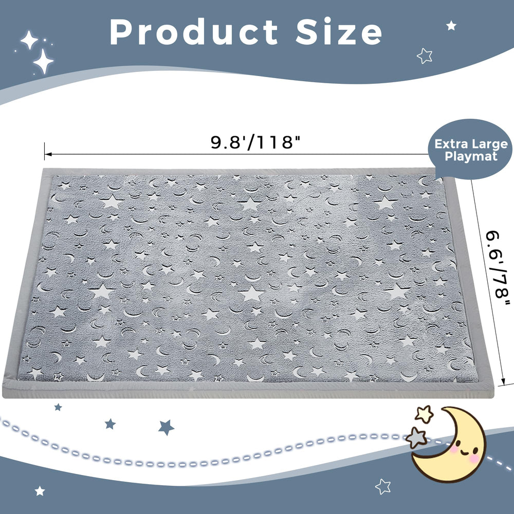 MAXYOYO memory-foam-padding highlights cushioned comfort that reduces floor pressure during play.