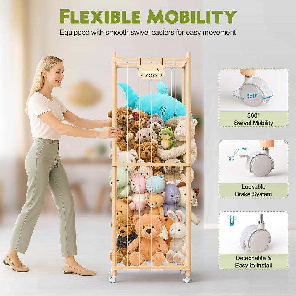 May Eileen white caster wheels enable smooth room-to-room movement