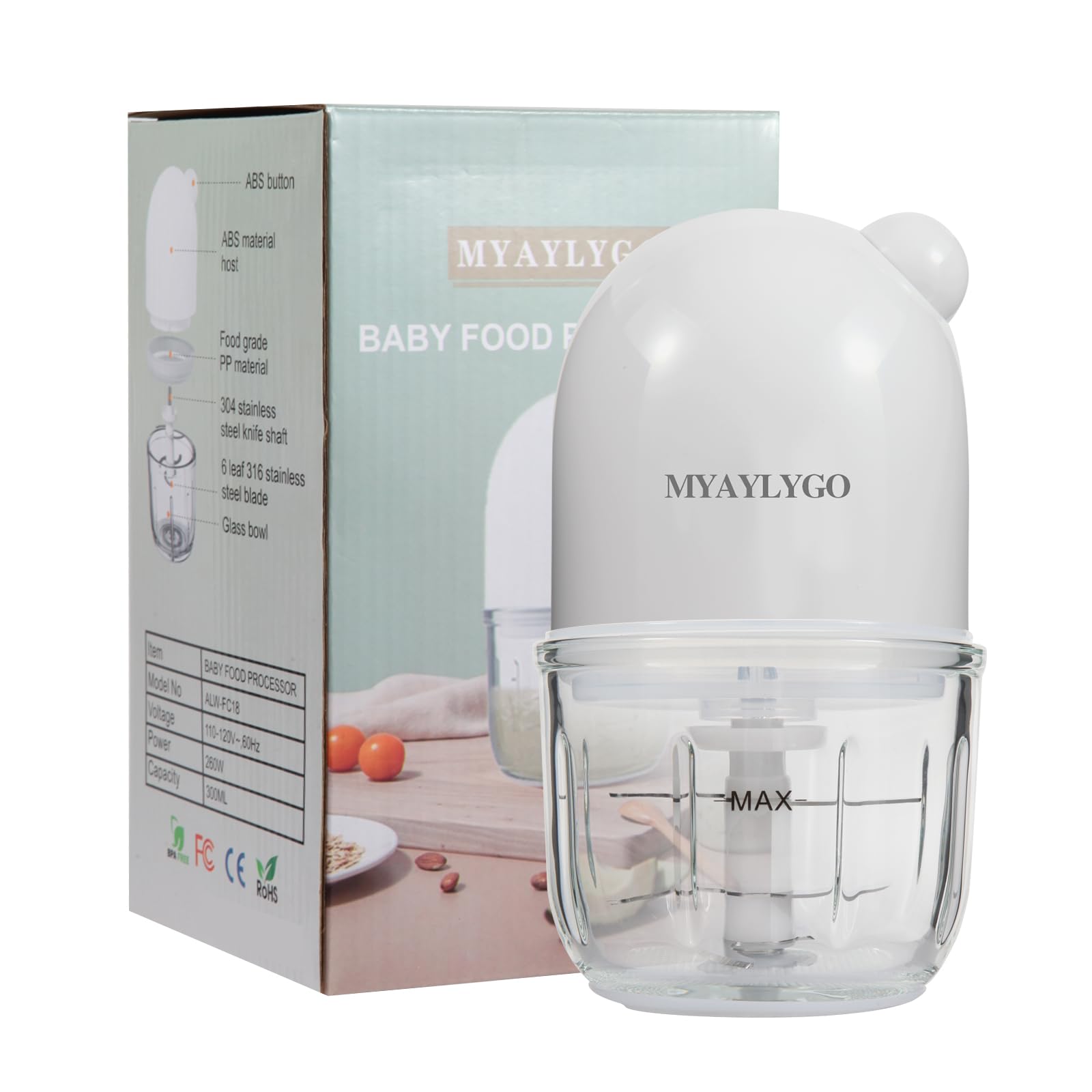 MYAYLYGO Baby Food Blender warranty-service indicating reliable support for families