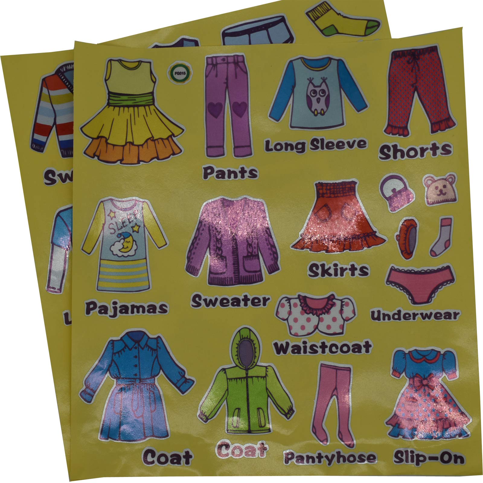 Maydahui 11x11-inch decals close-up shows multiple label designs for sorting.