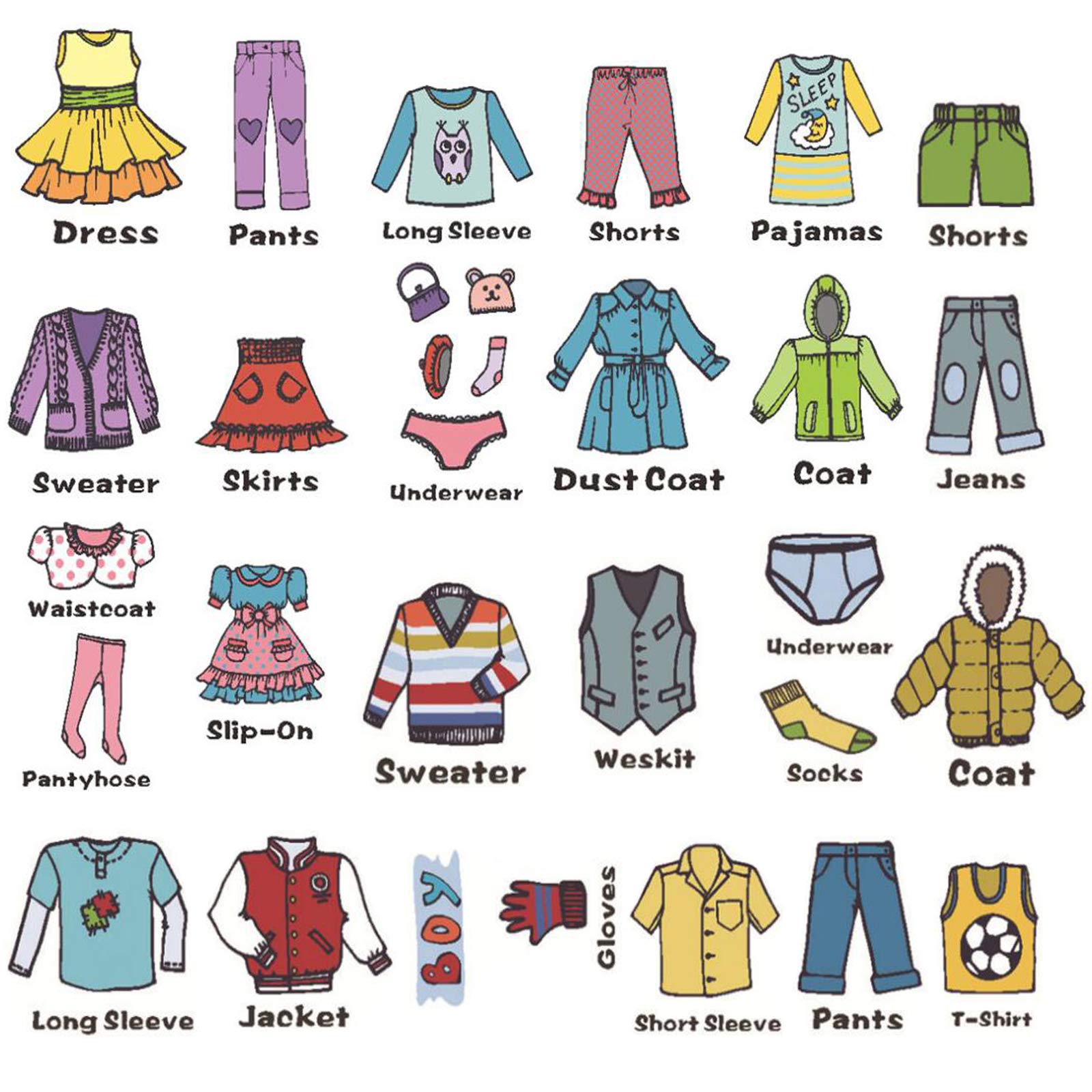 Maydahui 2 sheets clothing decals close-up shows wardrobe labels for organized storage.