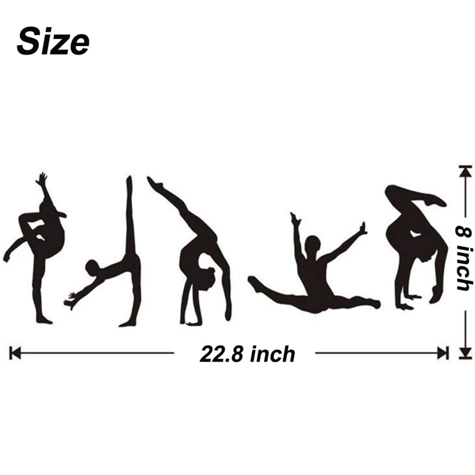 Maydahui dancer wall decal, dance figures 2 sparks creative ambiance for bedrooms and studios.