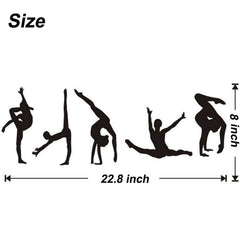 Maydahui dancer wall decal, dance figures 2 sparks creative ambiance for bedrooms and studios.