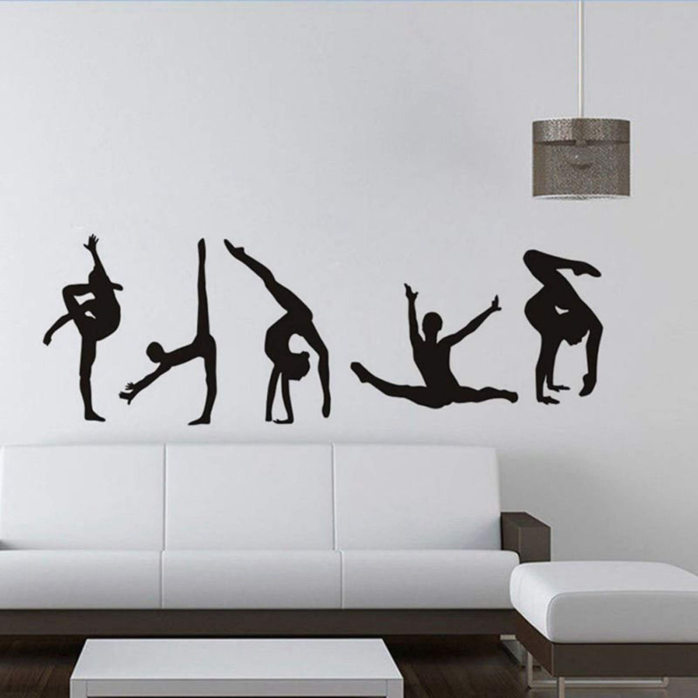 Maydahui dancer wall decal, dance figures 3 inspires graceful movement vibes in living rooms.