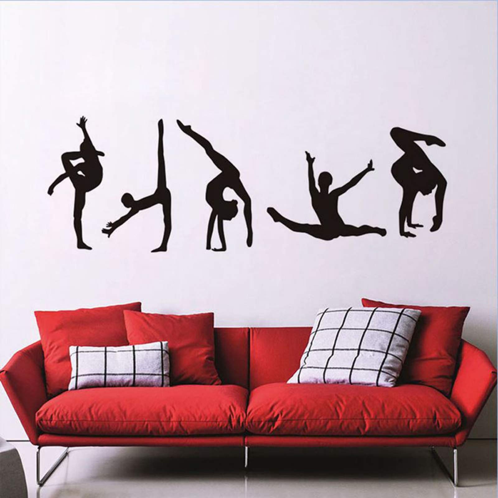 Maydahui dancer wall decal, dance figures 4 adds energy to playrooms and gyms.