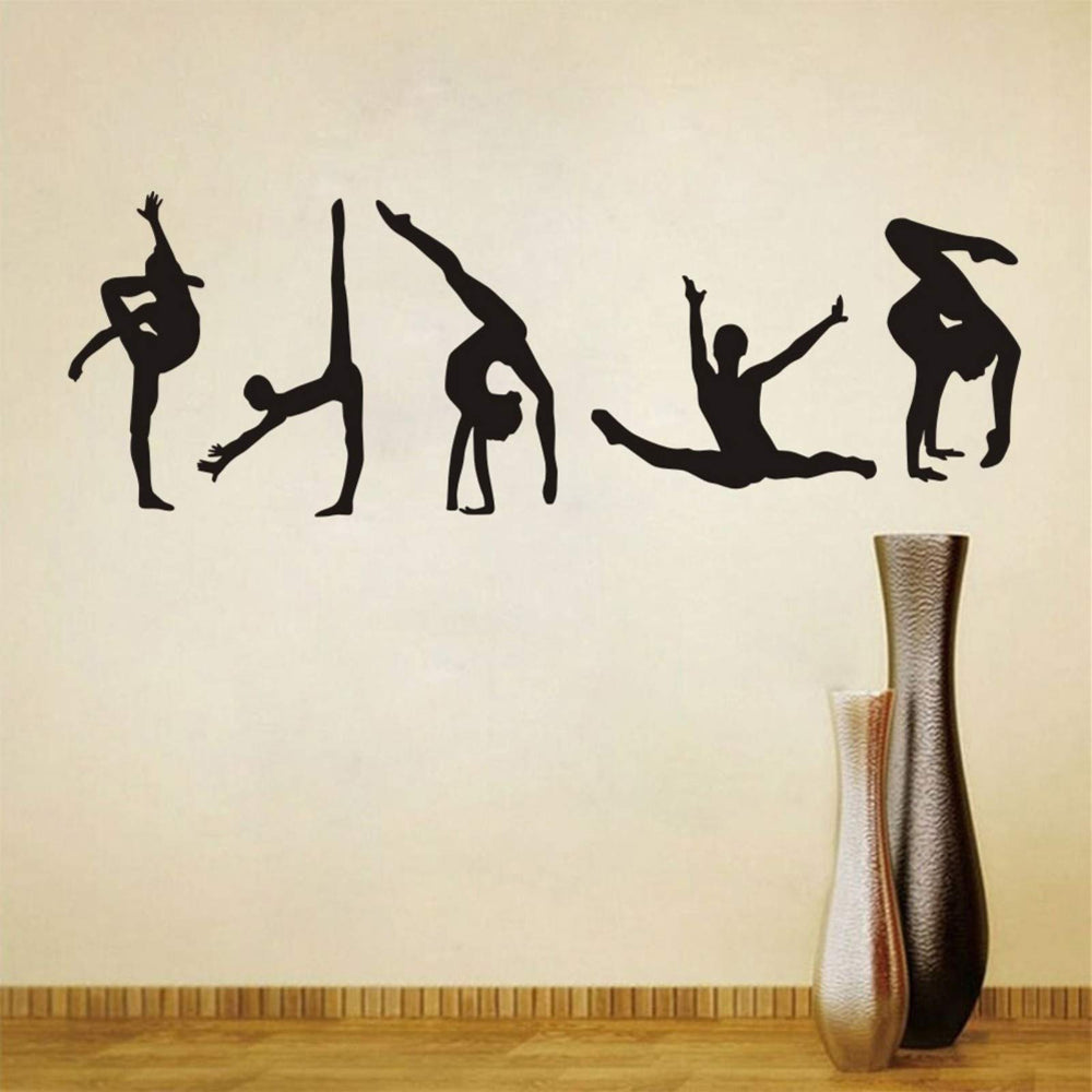 Maydahui dancer wall decal, dance figures 5 brings dynamic art to kids bedrooms.