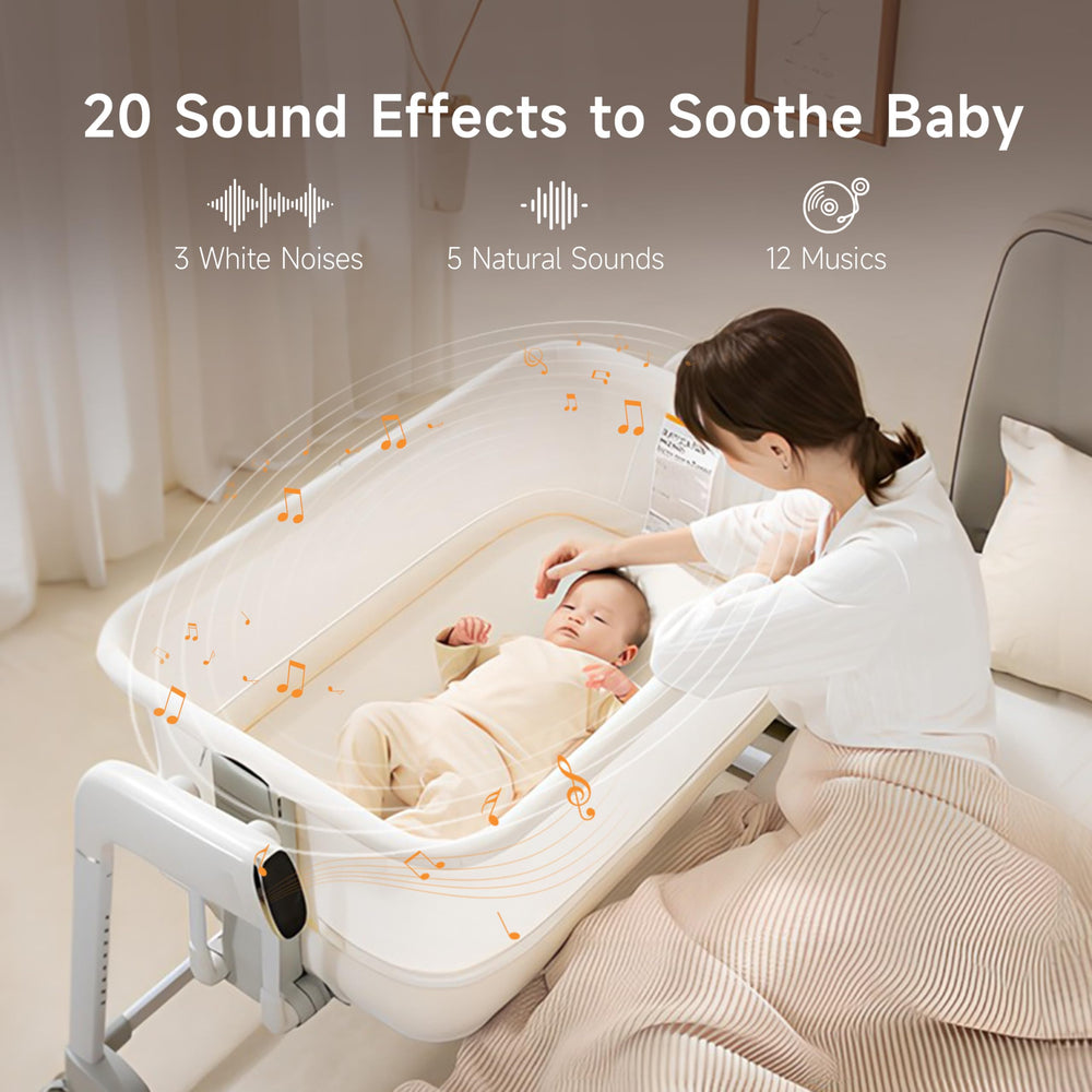 Maydolly bassinet soothing-sounds panel with natural sounds and lullabies