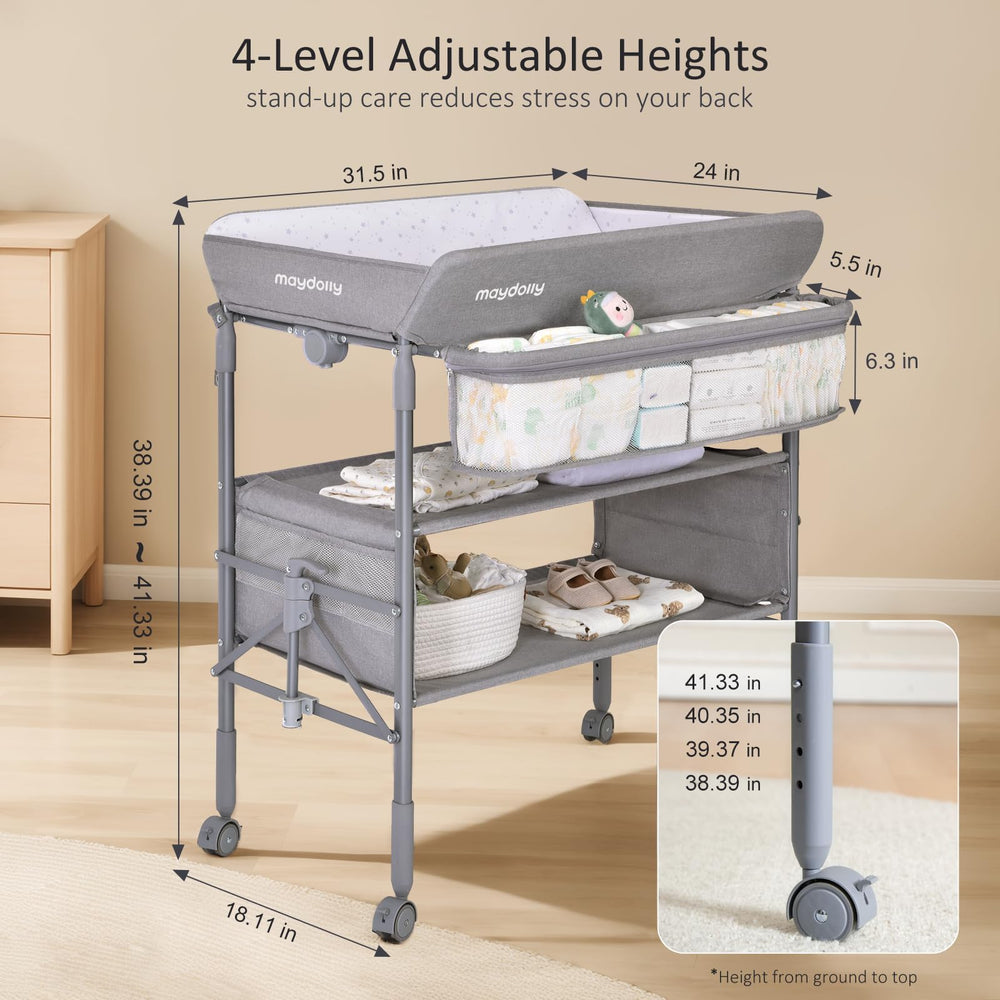 Maydolly storage-ready layout doubles as a drying rack stand.