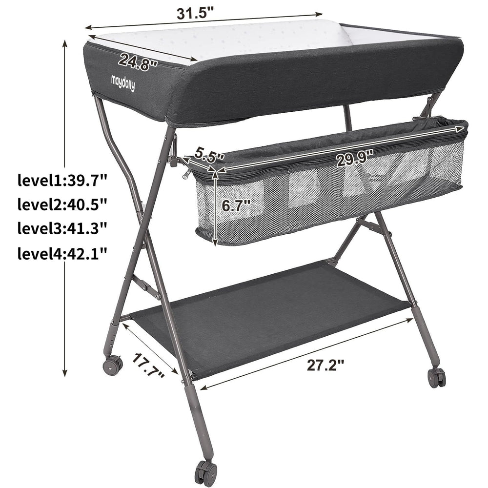 Maydolly protective side plates ensure baby security during diapering