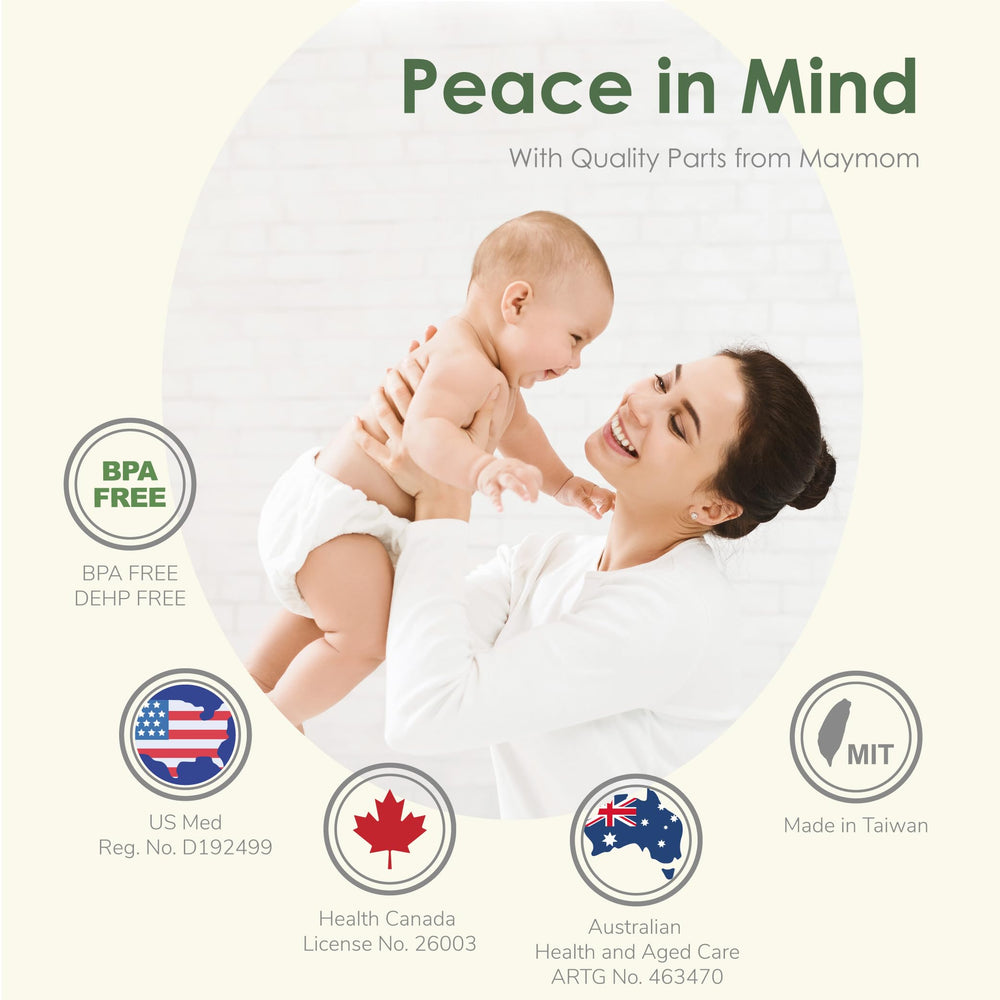 Maymom 16mm flange insert elvie-compatible with 24mm shields for snug fit.