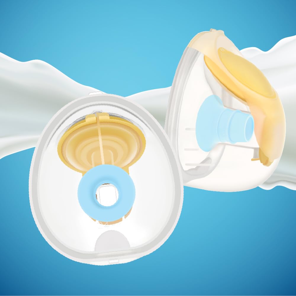 Maymom 18 mm flange insert blue durable silicone suitable for daily pumping.