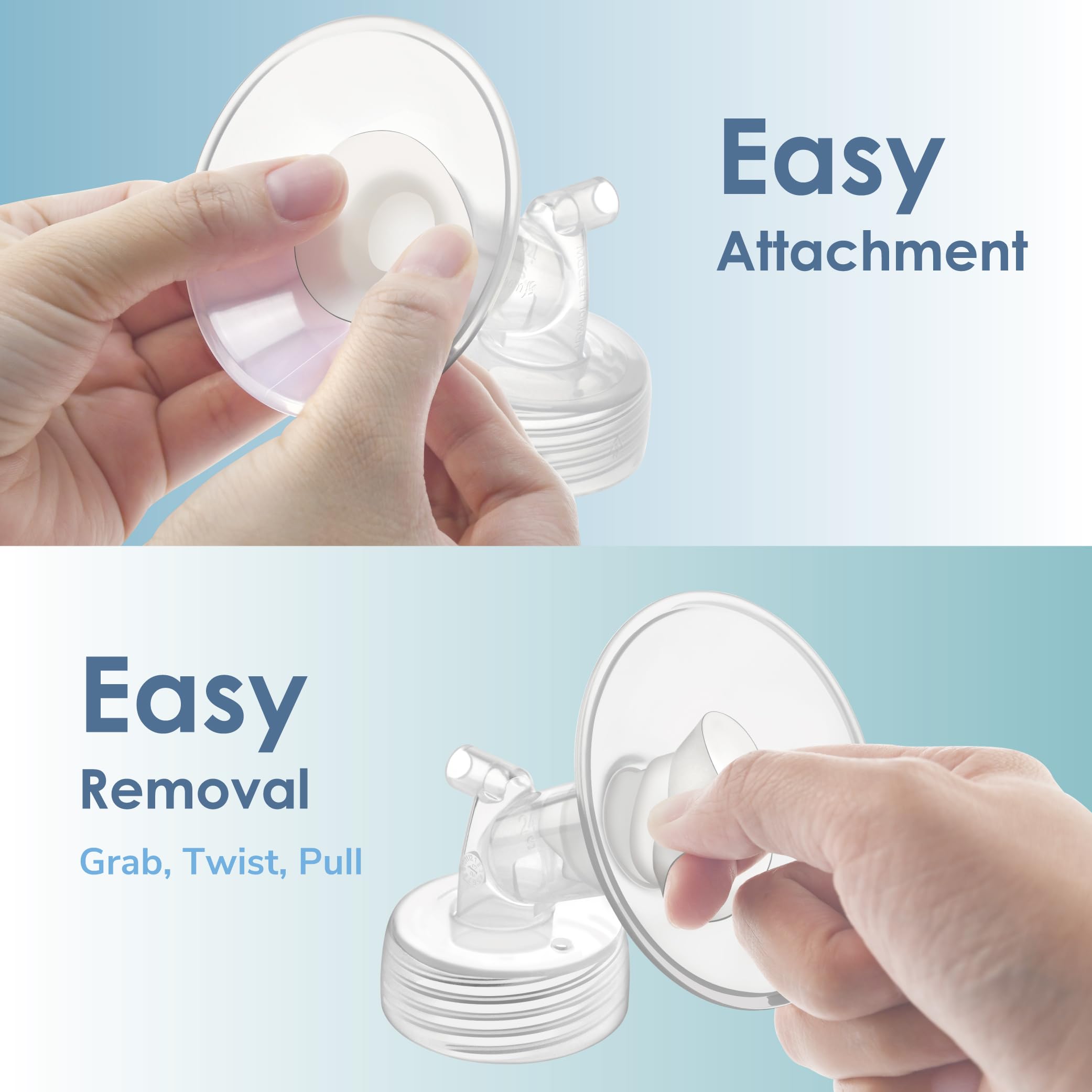 Maymom 21mm insert with Willow 24mm flange for flexibility.