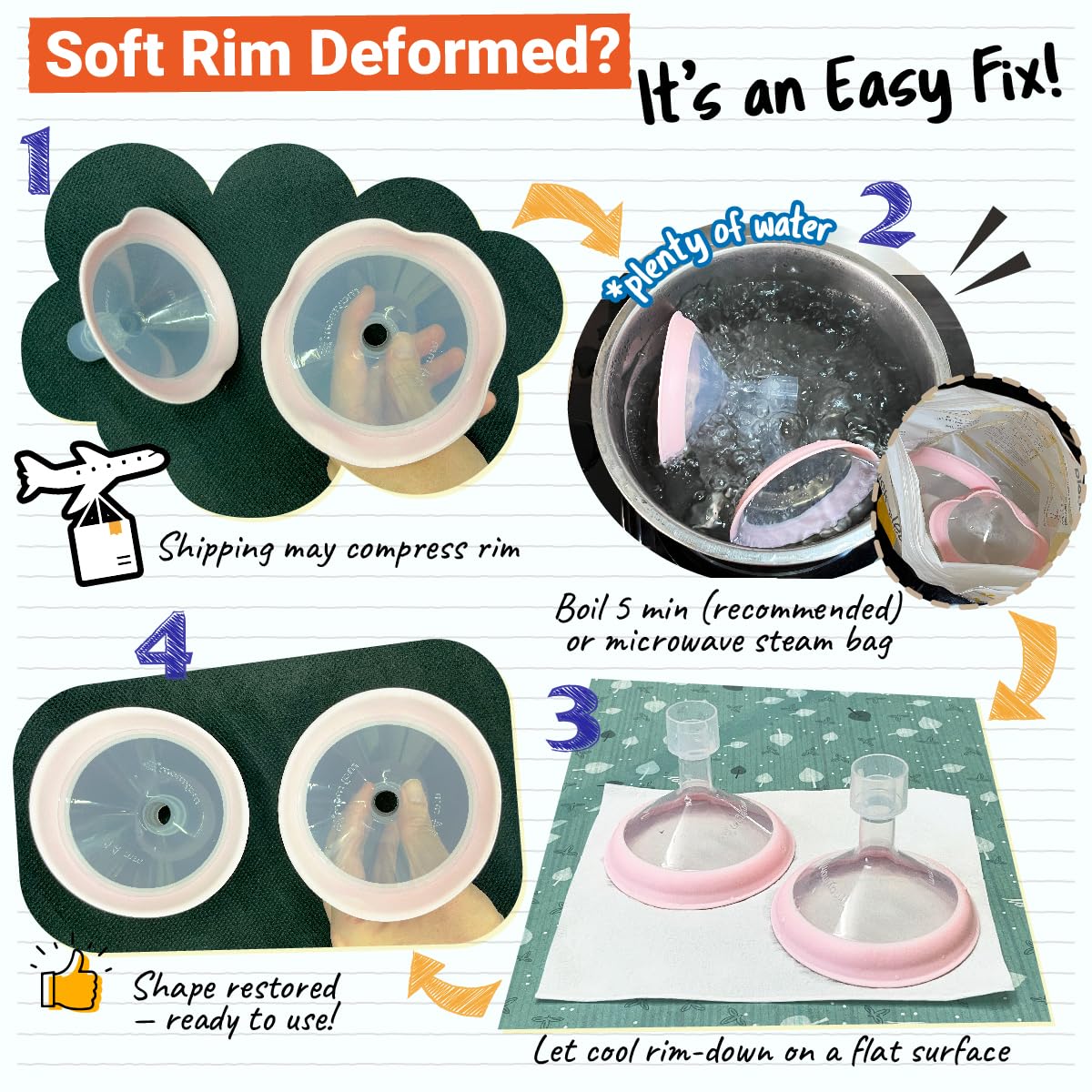 Maymom MyFit Shields Medela compatibility close-up