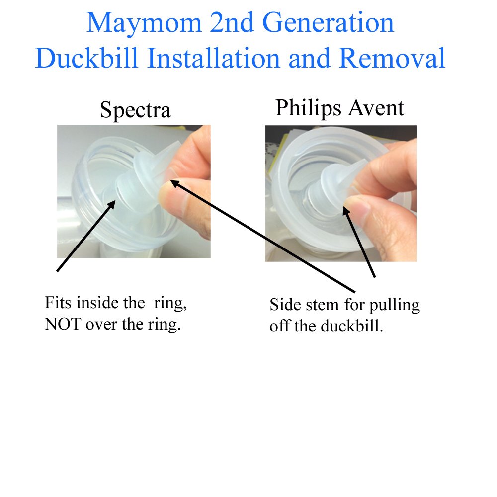 Maymom BPA-free and dishwasher-safe pump valve for simple cleaning after pumping.