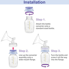 Maymom 3rd Gen Thread Changer assembly demonstrates quick screw-on to standard bottles.
