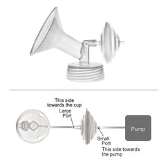 Maymom backflow protector 2pc shown with Cimilre S3 hands-free kit setup.