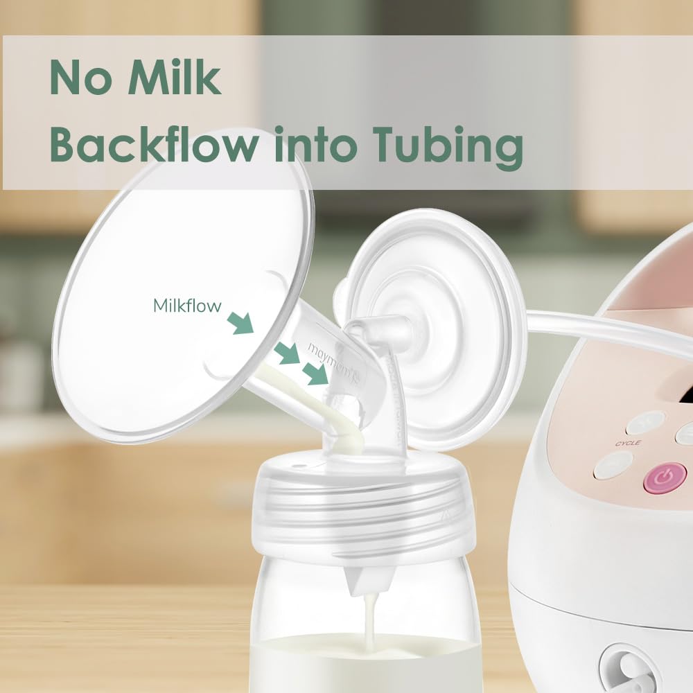 Maymom backflow protector with tubing compatibility helps maintain a closed system